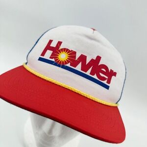 Howler Brothers Snapback Trucker Hat Red White Blue Sun Logo Adjustable Rare